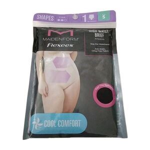 Maidenform Panties Size S 34 38 High Waist Brief Underwear Black Shapewear Sexy